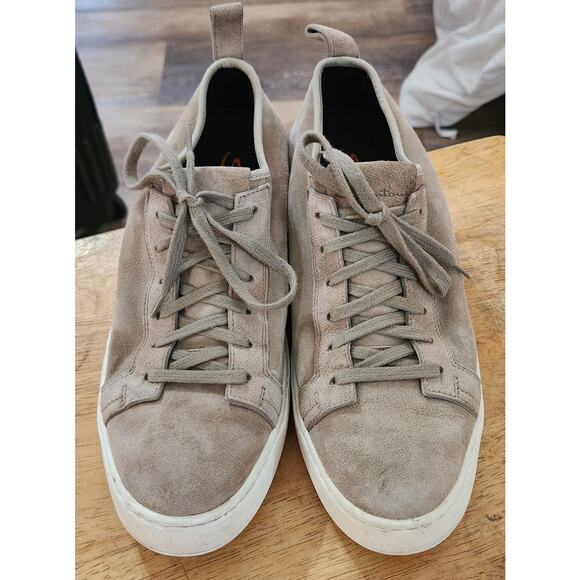 Santoni Sneakers Gray Suede Leather Made In Italy Mens EU 40 US 7 main image 6